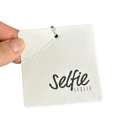 SELFIE LESLIE Navy Blue Floating By Plunging Neckline Mesh Overlay Midi Dress L - Picture 6 of 10